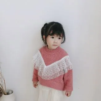 Girls Loose Thick Knitted Sweater